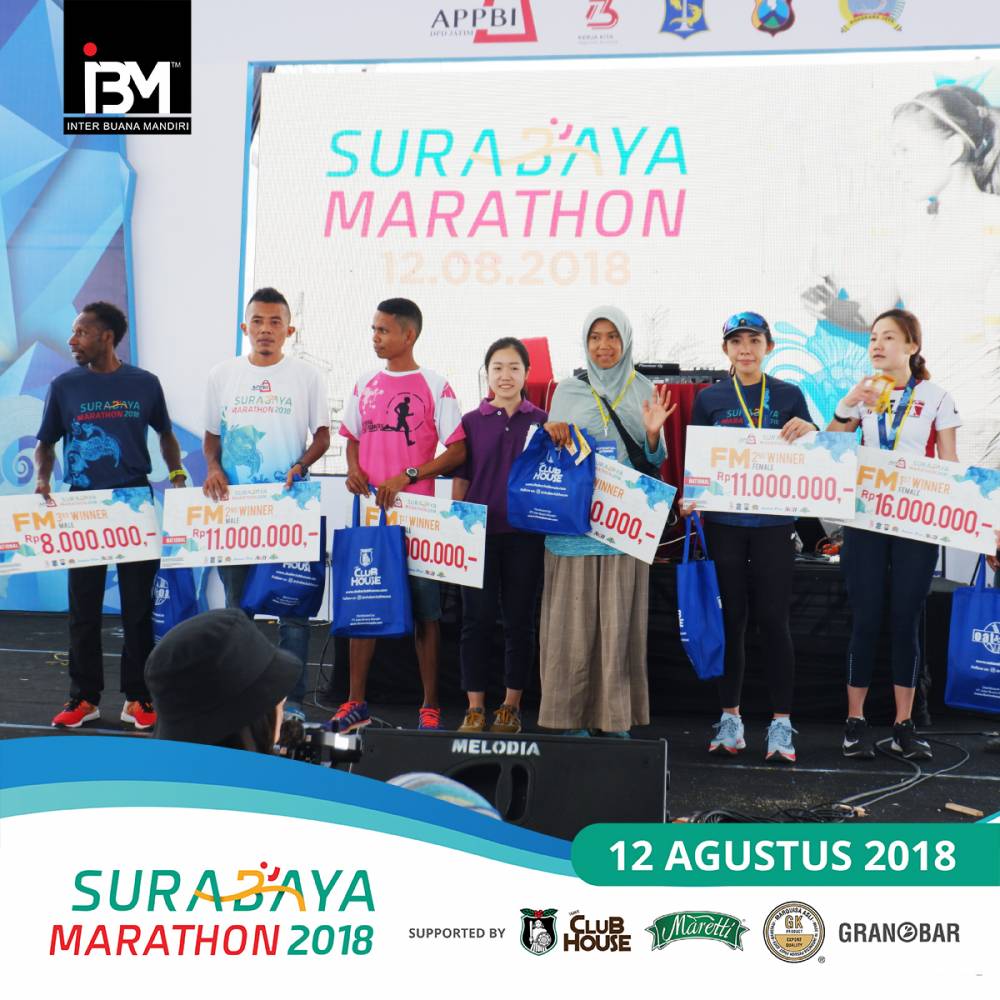 Inter Buana Mandiri Bagi-Bagi Free Goods di Surabaya Marathon 2018 Inter Buana Mandiri
