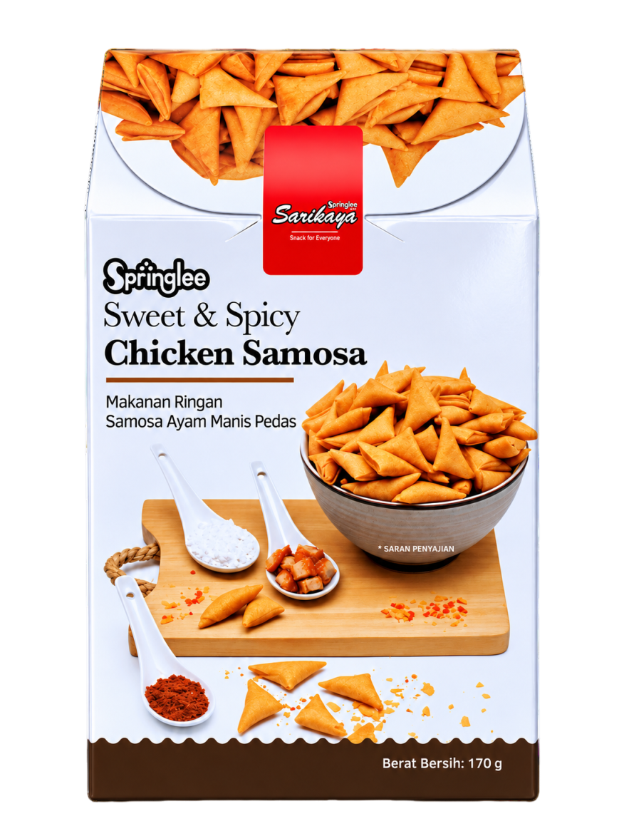 Springlee Sweet & Spicy Chicken Samosa – 170 g Inter Buana Mandiri